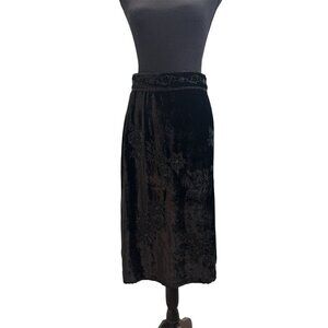 Vtg Sonia Bogner Women’s Silk Skirt With Beading Detail Size 6